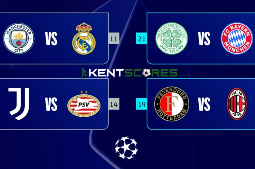 Champions League Play-off Draw Unveiled: Man City vs. Real Madrid, Celtic vs. Bayern Munich, and More! 9 20250131 135148