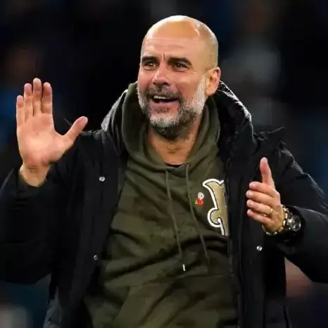 Shocking Verdict Looms: Guardiola Anticipates Man City's Fate in Just one Month 2 Pep Guardiola all smiles