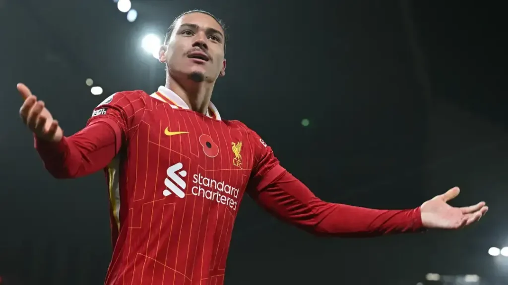 Darwin Nunez Left Fuming as Liverpool Snubs Al-Nassr's Mega-Money Offer 3 Nunez Celebrating