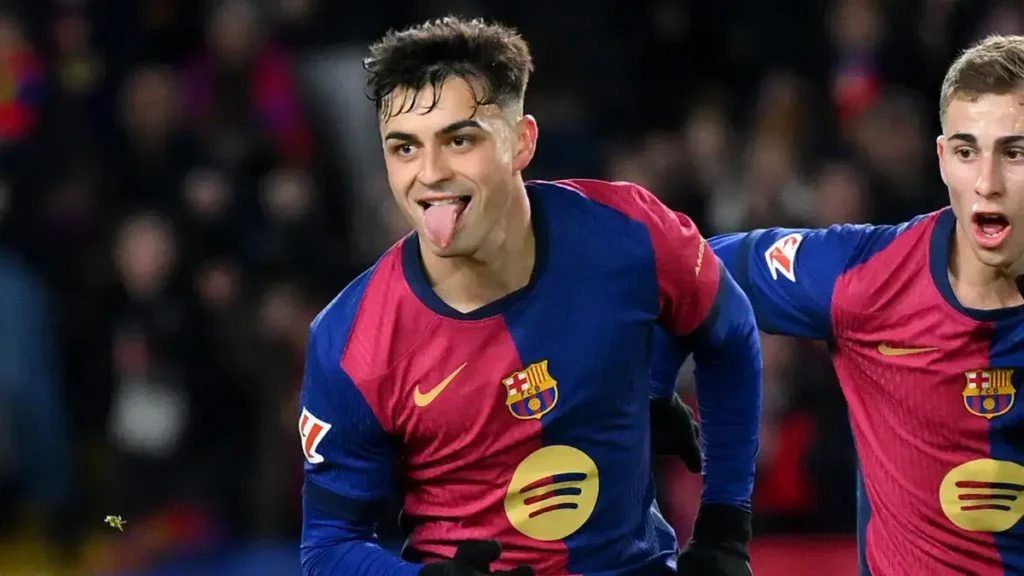 Thrilling Showdown: Barcelona and Atletico Madrid's 4-4 Copa del Rey Spectacle 4 Pedri celebration