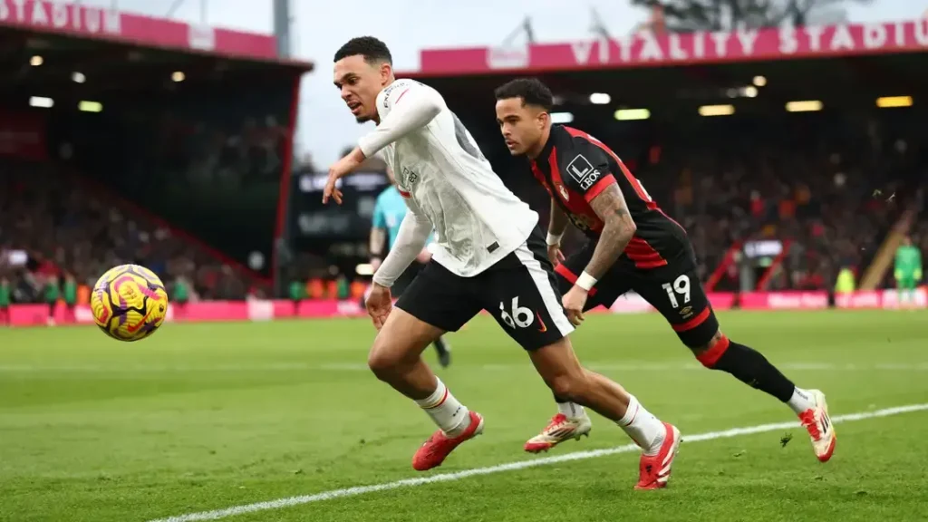 Mohamed Salah Soars to Sixth in Premier League's All-Time Goalscorers! With 2 Goals against Bournemouth 2 Arnold in action