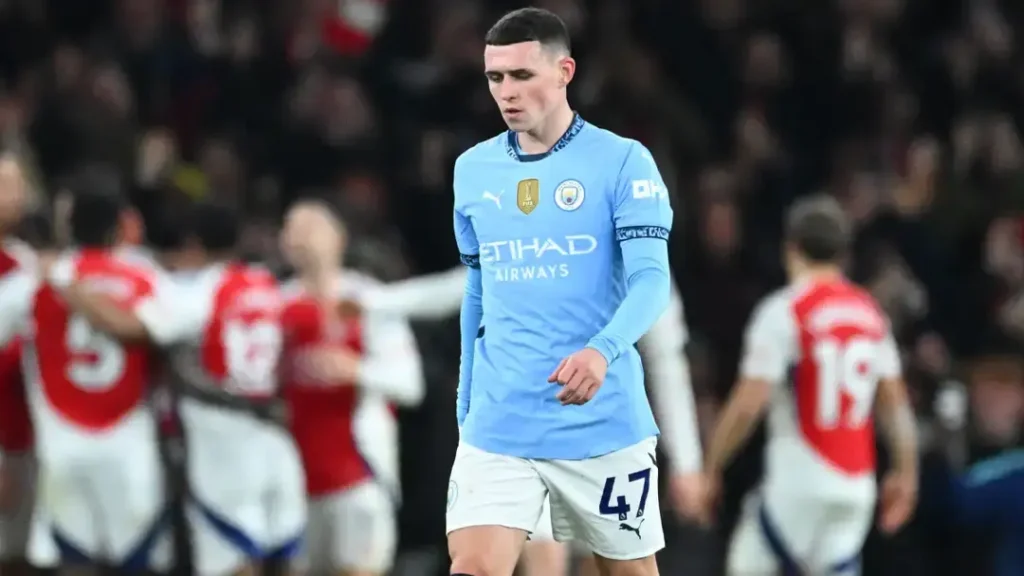 Erling Haaland Humbled: Arsenal's Wonderkid Myles Lewis-Skelly Shines in Dominant Win Over Man City. 1 Humbled Foden