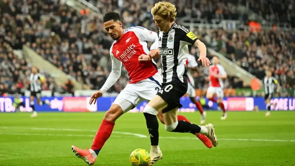 Shocking Arsenal Player Ratings vs Newcastle: 3 Reasons Why the Gunners Desperately Need Alexander Isak! 1 Gordon and Saliba