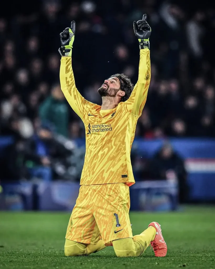 Allison Becker Celebrating at final whistle. 