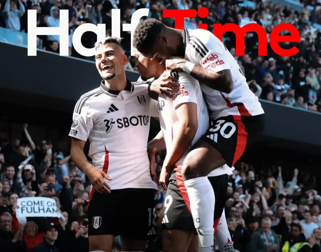 Fulham Stunning Ambush: Did Liverpool’s Title Dreams Just Take a Fatal Hit? 5 Fulham's players celebration