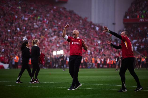 From Doubt to Dominance: How Arne Slot Silenced Critics and Delivered Liverpool’s 20th Title 6 Arne Slot So Happy